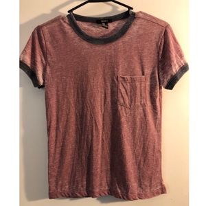 Women’s distressed pocket tee